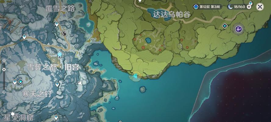 原神龙脊雪山隐蔽宝箱位置坐标合集（探索原神世界）